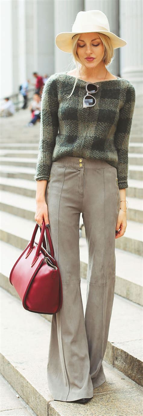 3.5 out of 5 stars 37. Melle Taupe Suede Bell Bottom Trousers | Fashion, Style ...