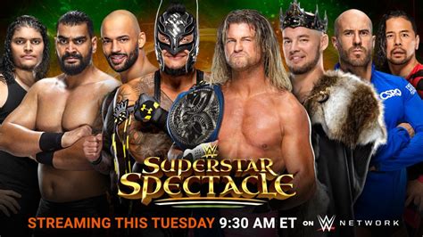 Jun 13, 2021 · jinder mahal (w/ veer & shanky) defeated shelton benjamin (7:29) benjamin had a run on this show around this time last year and was a joy to watch. Combates marcados para o WWE Superstar Spectacle ...