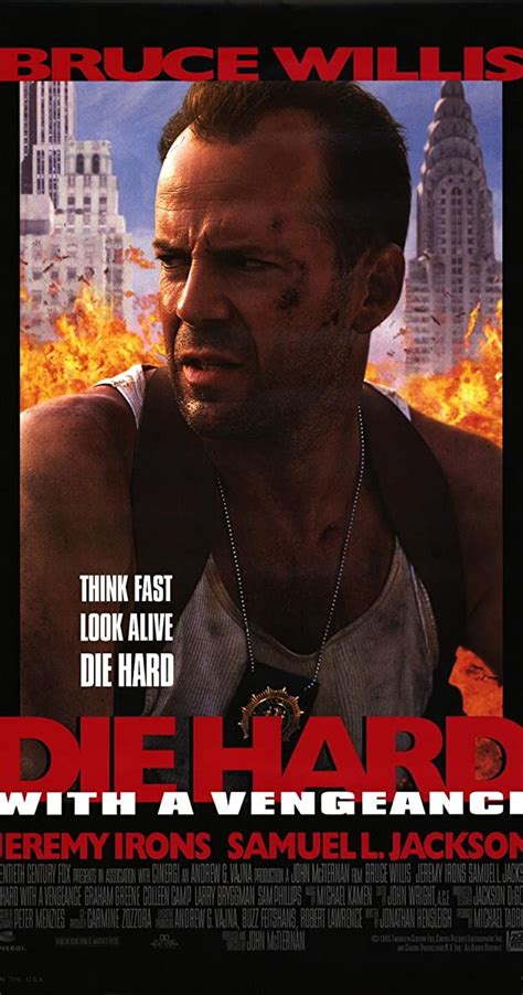 Die hard with a vengeance follows up the previous two die hard films and serves as a genuine sequel to the original, which the previous film could not deliver. Die Hard 3: Die Hard with a Vengeance 1995 Hindi Dubbed ...