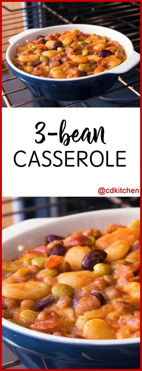 It is a perfect side dish recipe for a holiday, cookout, bbq, picnic, tailgate, or if you just love baked beans. 3 Bean Casserole - A protein-packed casserole that toes ...