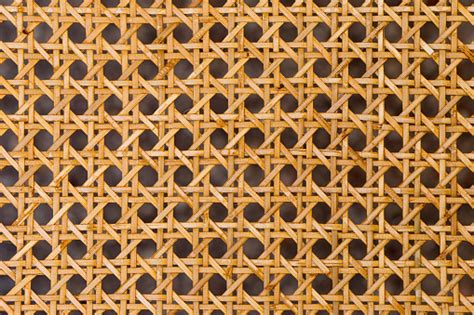 Dining chairs are the perfect candidates for slipcovers because they have simple shapes and are most likely to be the victim of occasional spills. Close Up Of The Pattern Formed By Open Weave Rattan Cane ...