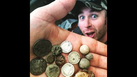 Freshwater lake treasure hunting with a metal detector. Metal Detecting Amazing Day For Treasure Hunting Coins ...