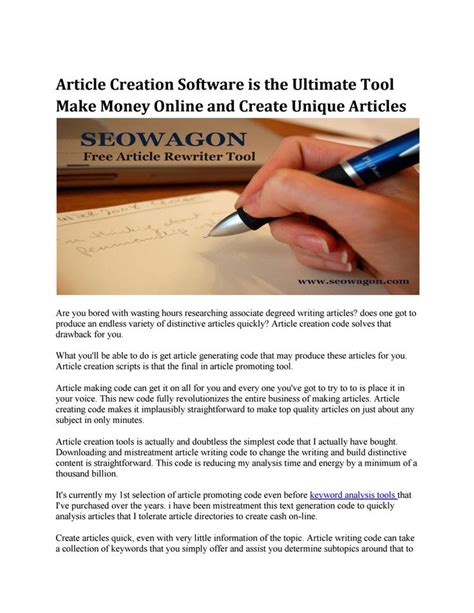 Writing is an interesting and creative job. Article Rewriter Tool - Paraphrasing Tool Online | Online ...