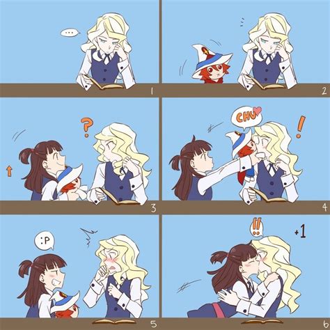 Also, he have patron with comics about innocent witches and more! Yuri Witch Academia | Coppie e Disegni