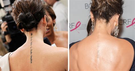 Its dedicated to her husband david who himself is practically. Victoria Beckham's disappearing tattoos dedicated to David ...