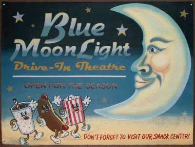 It was hard choosing which one to start. Drive-ins...Oh, How I Miss Them | Blue moon light, Drive ...