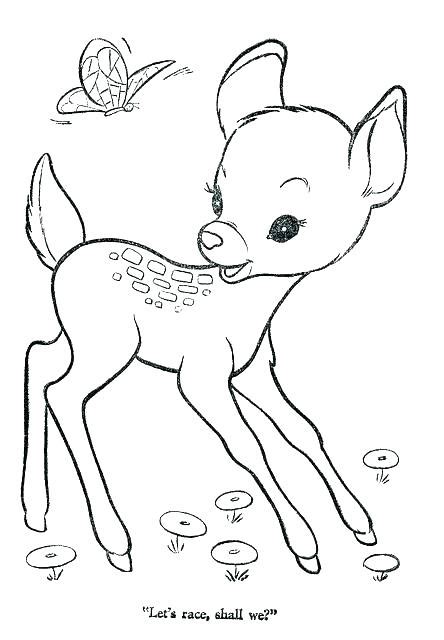 Coloring page coloring book anti stress colouring picture with. Coloring Pages Of Baby Deer at GetDrawings | Free download