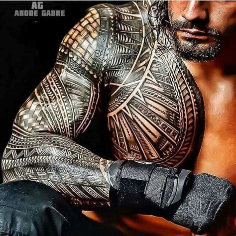 Some tattoo designs also carry coded meanings. Roman Reigns #HotTattoos #samoantattoossleeve | Samoan ...