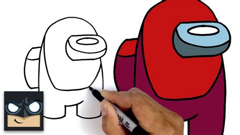 How to draw crewmate among us, draw impostor among us. How To Draw Red Crewmate | Among Us - YouTube