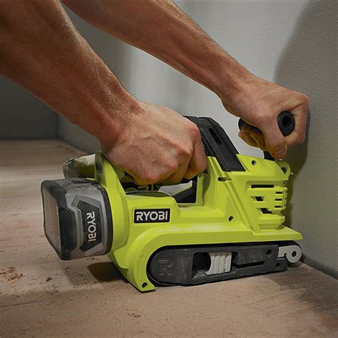 Milwaukee boasts that the new m18 cordless sander delivers true corded power, and that it removes more material per charge when compared to other. Ryobi R18BS-0 One+ Cordless Belt Sander