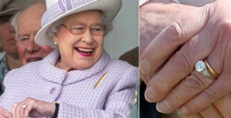 The diamonds—a center stone flanked by 10 smaller pave diamonds—were. The Story Behind How Queen Elizabeth's Engagement Ring Was Made | Queen elizabeth ii wedding ...