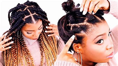 Rubber band bracelets are all the rage these days, though i bet you never realized they were this easy to make? HOW TO: Part Hair Using Rubber Bands | Box Braids ...