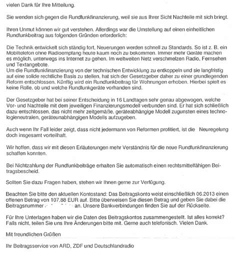 Mit software wie personio können sie vorlagen für zeugnisse, abmahnungen. Widerspruch Mahnung Gez