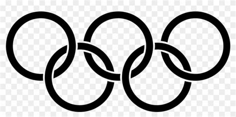 The olympic symbol (the olympic rings) expresses the activity of the olympic movement and represents the union of the five continents and the but watch out, it is wrong to say that each of the colours corresponds to a certain continent! Olympic Rings Png - Olympic Games Logo Black Clipart ...