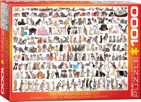 Discover some of the basic yoga positions with the help of your furry friends. Yoga Cats 1000 Piece Puzzle - Athena Posters