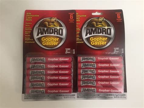 Jun 15, 2021 · amdro gopher gasser outdoor gopher remover in 12/6 pk., 100525532 is rated 4.4 out of 5 by 247. 2- AMDRO 100508233 GOPHER GASSER 4.5 OZ. 6 COUNT PACKAGES ...