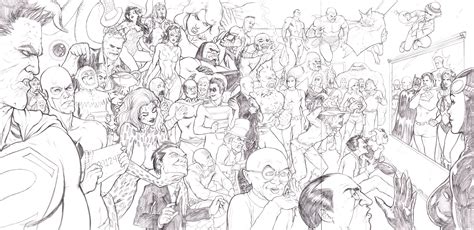 Crayola art with edge captures the ultimate rogue's gallery of dc comics super villains for your coloring pleasure. DC Villains Line-Up Pencils by craigcermak on DeviantArt
