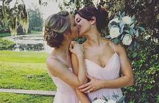 bisexual kissing bridesmaid