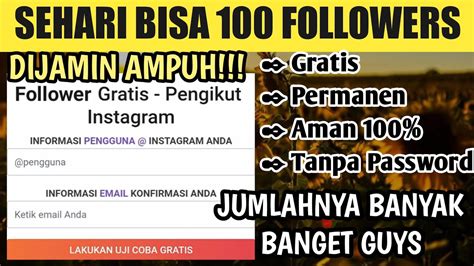 Karena itu, situs auto followers instagram gratis tanpa password yang aman dan 100 persen berjalan selalu menjadi idaman supaya followers instagram aktif kian bertambah. Followers Instagram Gratis Aman Tanpa Password : Cara ...