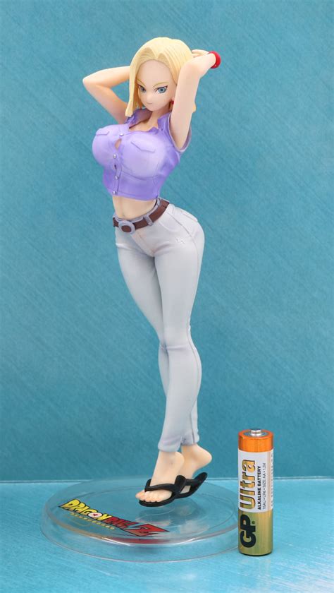 The figure will include a number of interchangeable hands, swap out face parts. Anime Dragon Ball Gals Android 18 lazuli Krillin wife ver ...