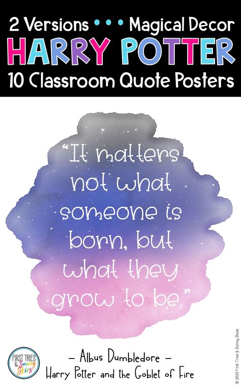 See more ideas about harry potter, potter, harry. Harry Potter Quote Posters - Classroom Theme (Volume 4) in 2020 | Quote posters, Classroom ...