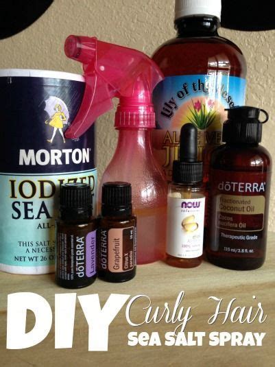 Sea salt as a hair texturizer has been around for, well, as long as the sea, and while the mists and sprays that try to harness the effects of a day at the beach haven't been around quite so long,. DIY: Sea Salt Curl Booster/Refresher for Curly Hair ...