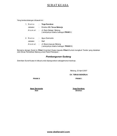 Surat kuasa khusus yang betanda tangan dibawah ini : contoh surat kuasa pengambilan 13 contoh surat kuasa ...