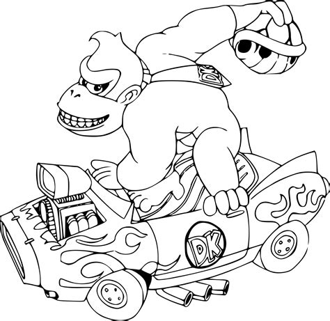 Sélectionnez votre image parmi une large sélection : dessin à imprimer: Dessin De Mario Kart A Imprimer