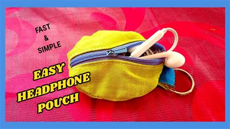 Tell us about how you did it or link us to pictures in the comments section! headphone pouch- easy diy - YouTube