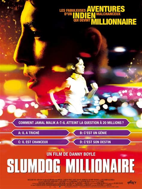 We once had the task to create a movie poster for slumdog millionaire (cause it was our topic for the semester), so this is my result. Slumdog Millionaire (2008) poster - FreeMoviePosters.net
