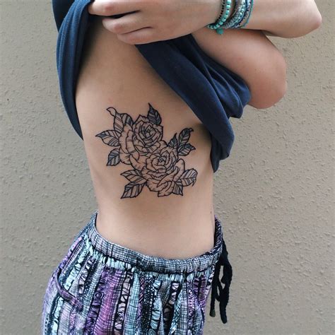 Alchemy tattoo collective‏ @alchemytattooco 21 февр. 30+ Flowers Tattoos On Side Rib