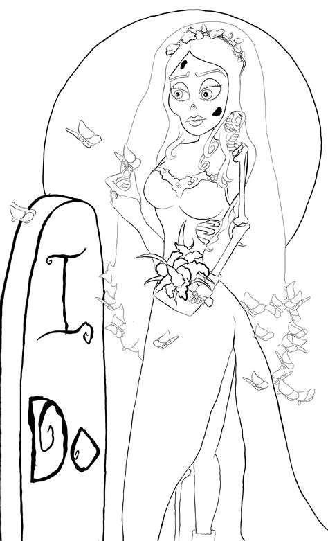 A great corpse bride coloring pages can really improve your life. Corpse Bride Coloring Page | Corpse bride, Coloring pages ...