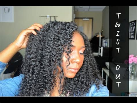 Braid out for natural hair. Twist Out on 3b/3c Hair Ft Taliah Waajiid - YouTube