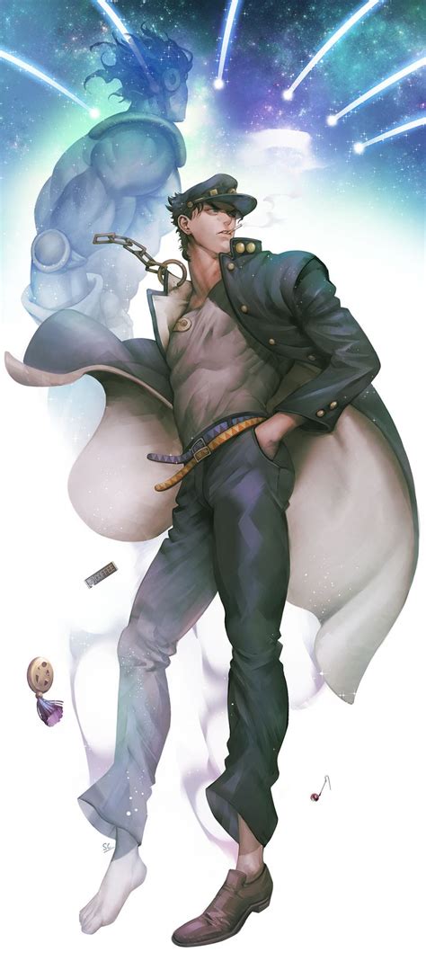 Some of them are still in the hospital. Jotaro Kujo Stands Proud || pixiv しこん || Stardust Crusaders