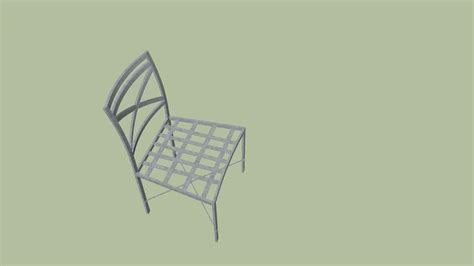 Living & co fabric chair grey wood look legs. Metal Chair | 3D Warehouse