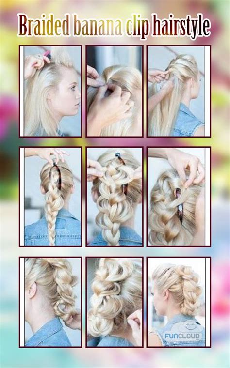 Make any desired hairstyle with just a double comb banana clip! Braided banana clip hairstyle | Banana clip hairstyles ...