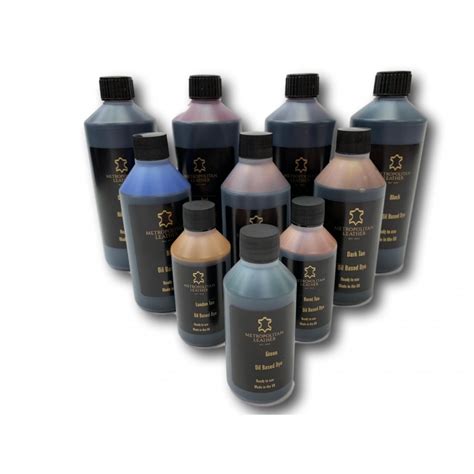 This classification is in line with the type of active ingredients involved in the dyeing process and with the dyeing process. Oil Based Dye Sampler Kit - Metropolitan Leather