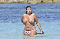 Fiona Falkiner Topless Tits at the Beach. fiona nude falkiner topless tits ...