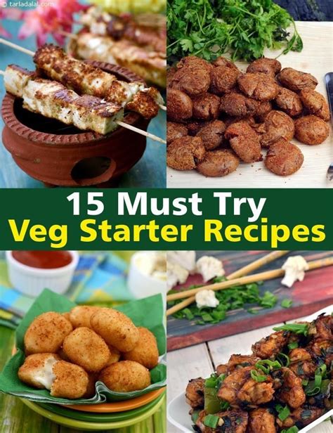 A vegetarian diet does not have to be limiting if you know the best recipes to make and a lot of vegetarian recipes are so delicious that even confirmed carnivores will be happy to tuck in. 15 Must Try Starter Recipes for Parties | Starters recipes ...