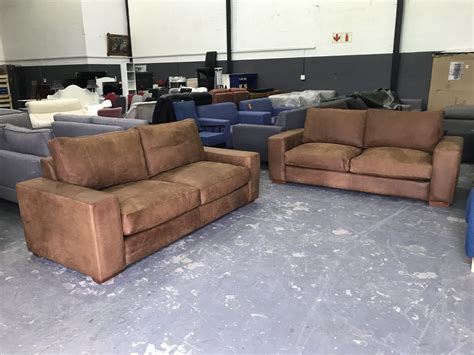 At rs furniture we have our own. New Genuine Beta Brown Namibiam Leather Sofa 2.3m made to ...