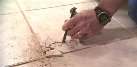 If you're doing a bathroom remodel bathroom repair tutor has tons of helpful advice. How To Fix A Broken Tile On The Floor | Tile Design Ideas