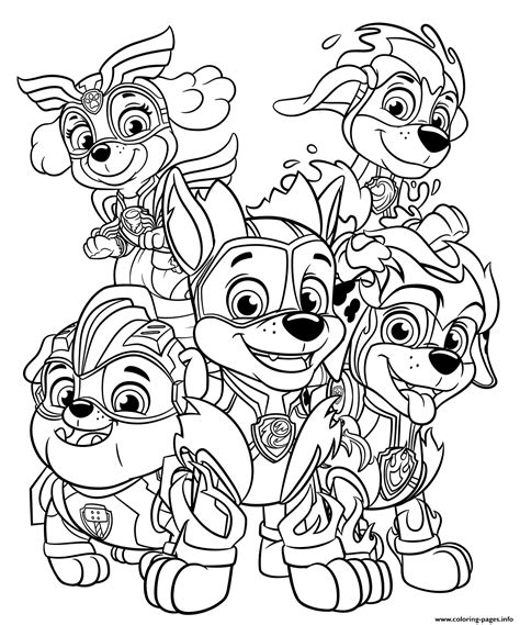 Patrol ausmalbilder mighty pups ausmalbilder. Print Paw Patrol Mighty Pups coloring pages | Ausmalbilder ...