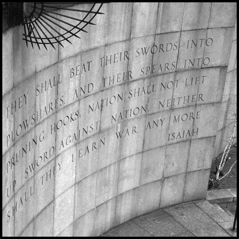 United Nations Plaza | This biblical inscription can be foun… | Flickr