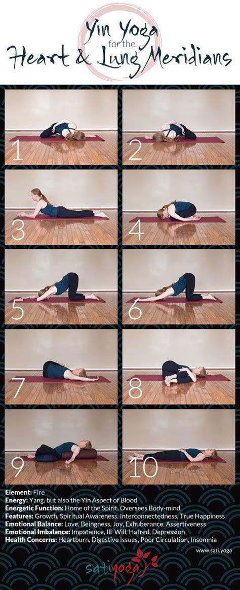 We can think of the metal element as condensing or pulling inwards. Yin Yoga Sequence for the Heart & Lung Meridians, which ...