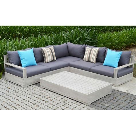 Jordan's furniture has outdoor sofas and patio furniture for sale in modern colors and styles at stores in massachusetts, new hampshire and rhode island. 3 Piece Outdoor Sectional Patio Set | Outdoor sofa sets ...