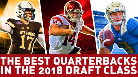 With a ton of trades, four quarterbacks going in the top 10, a heisman trophy winner being selected while we don't know how each team's draft class will ultimately turn out, we can analyze how each team did over the nfl draft. THE BEST QUARTERBACKS IN THE 2018 NFL DRAFT CLASS - YouTube