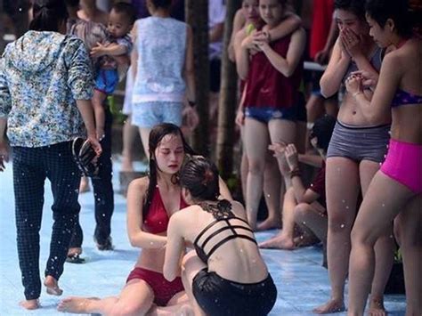 Slutwife gangbanged by strangers on a public beach. More Than 20 Women Got Molested In A Water Park In Vietnam ...