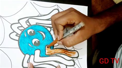 Select from 35870 printable crafts of cartoons, nature, animals, bible and many more. COLOURING INCY WINCY SPIDER - YouTube