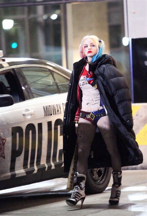 Margot robbie was off and running. MARGOT ROBBIE at Suicide Squad Movie Set in Toronto 05/16 ...