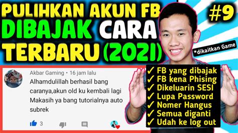 Maybe you would like to learn more about one of these? Cara mengembalikan akun fb yang dibajak - Part #9 - YouTube